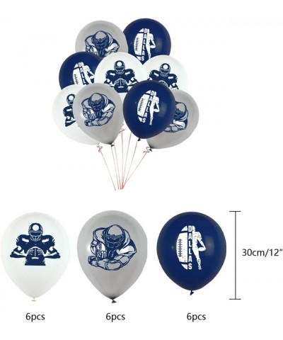 Football Theme Birthday Decorations Men Blue Birthday Party Decorations for Men Women Boys Grils Happy Birthday Balloons for ...