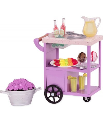 BD37887C1Z Patio Trolley Toy Summer Treats Serving CART Set for A 18 inch / 46 cm Doll $65.24 Doll Accessories