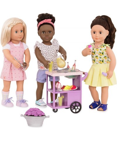 BD37887C1Z Patio Trolley Toy Summer Treats Serving CART Set for A 18 inch / 46 cm Doll $65.24 Doll Accessories