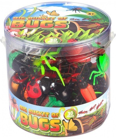 Toy Bug Action Figure Set - 30 Piece Playset 15 Unique Sculpts- Giant Insects Educational Toy Playset (Ants Tarantula Spiders...