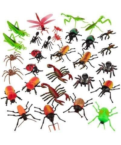 Toy Bug Action Figure Set - 30 Piece Playset 15 Unique Sculpts- Giant Insects Educational Toy Playset (Ants Tarantula Spiders...