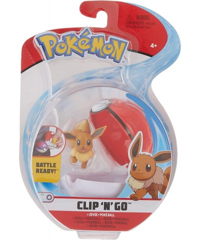 Pokémon Official Eevee Clip 'n' Go Comes with Eevee Action Figure and Great Ball $22.81 Action Figures