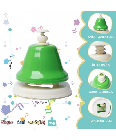 Desk Bells Rainbow Diatonic?Hand Bells for Kids with 17 Songbook & Musical Flash Cards Toddler?Preschool Muscia Learning Toys...