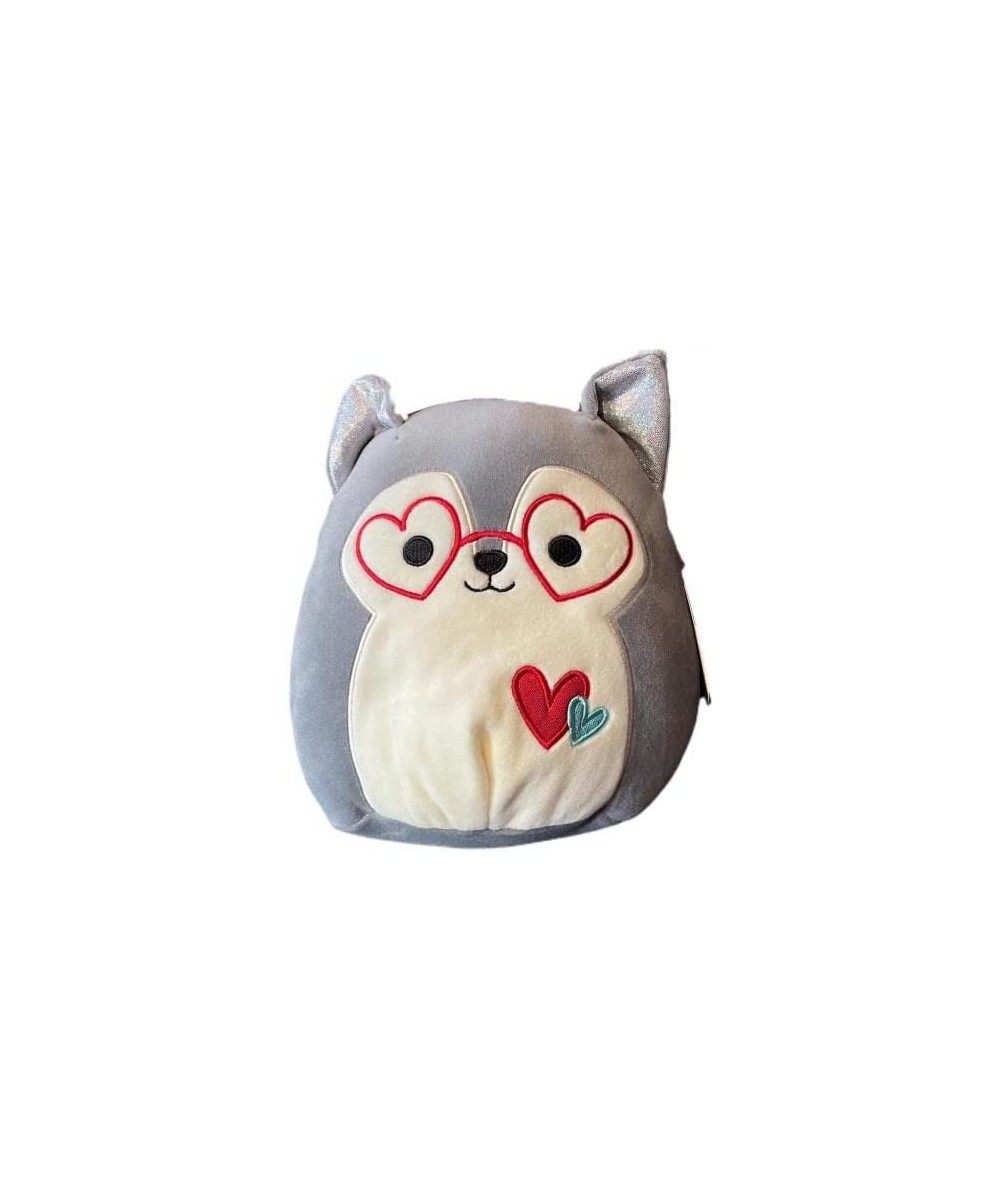 Squishmallows Official Kellytoy Valentines Squad Squishy Soft Plush Toy Animal (8 Inch Ryan Husky (Glasses)) $40.21 Plush Fig...