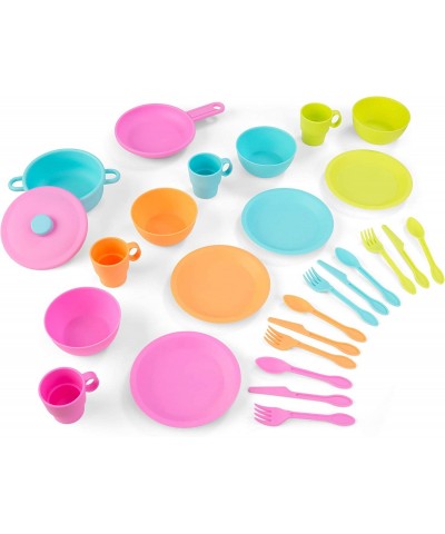 27-Piece Bright Cookware Set Plastic Dishes and Utensils for Play Kitchens Gift for Ages 18 mo+ $31.19 Toy Kitchen Products