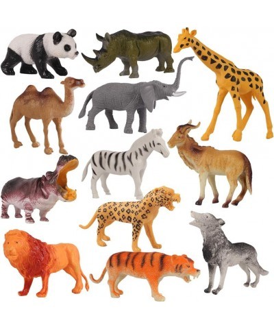 Animals Figure 12PCS 5-7" Realistic Plastic wildlife animals Figurines Set Detailed Textures Foal Pony Animal Toy Figures Chr...