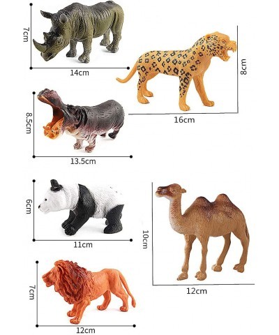 Animals Figure 12PCS 5-7" Realistic Plastic wildlife animals Figurines Set Detailed Textures Foal Pony Animal Toy Figures Chr...