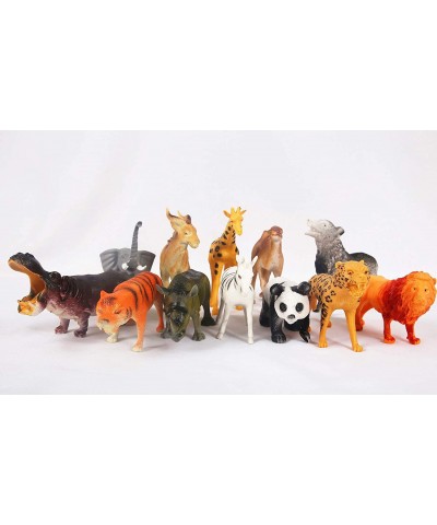 Animals Figure 12PCS 5-7" Realistic Plastic wildlife animals Figurines Set Detailed Textures Foal Pony Animal Toy Figures Chr...