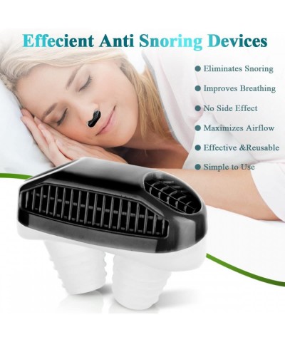 Anti Snoring Device Snore Upgrade Stoppers Snoring for Men Women 2 in 1 Nose Air Purifier Nasal Vents Plugs Clip Snoring Stop...