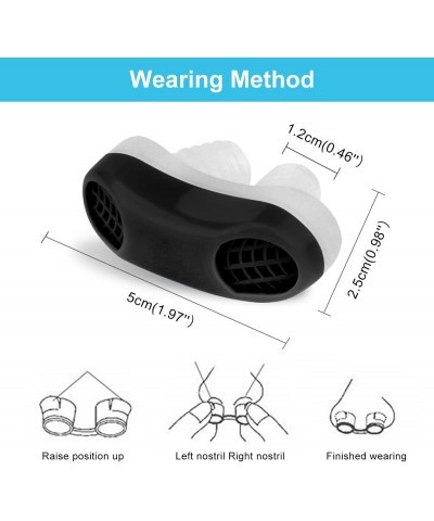 Anti Snoring Device Snore Upgrade Stoppers Snoring for Men Women 2 in 1 Nose Air Purifier Nasal Vents Plugs Clip Snoring Stop...