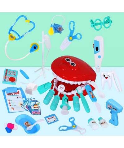 Toy Doctor Kit for Kids - 38 Pieces Kids Pretend Play Doctor Toys with Stethoscope Dentist Model Medical Kit Doctor Play Set ...