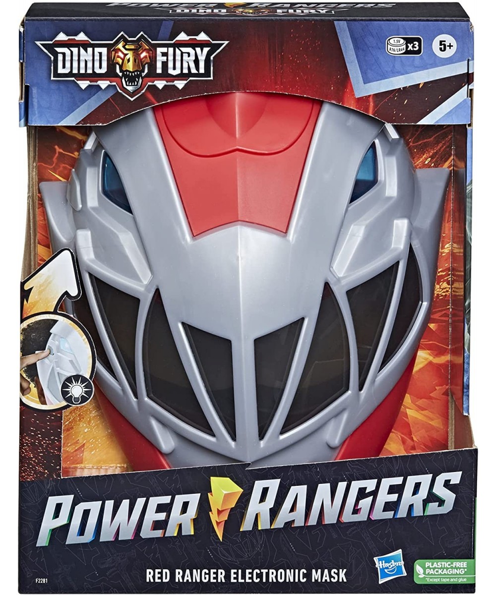 Dino Fury Red Ranger Electronic Mask Roleplay Toy for Costume and Dress Up Inspired by The TV Show Ages 5 and Up $37.46 Kids'...