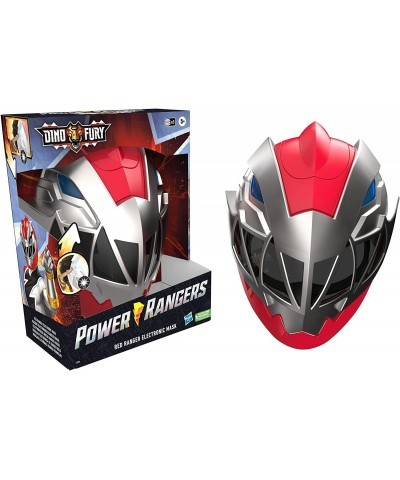 Dino Fury Red Ranger Electronic Mask Roleplay Toy for Costume and Dress Up Inspired by The TV Show Ages 5 and Up $37.46 Kids'...