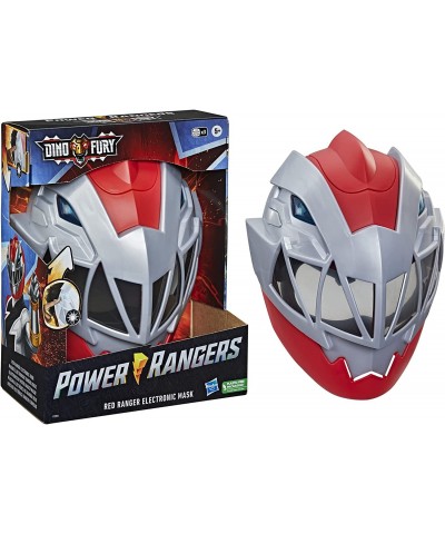 Dino Fury Red Ranger Electronic Mask Roleplay Toy for Costume and Dress Up Inspired by The TV Show Ages 5 and Up $37.46 Kids'...