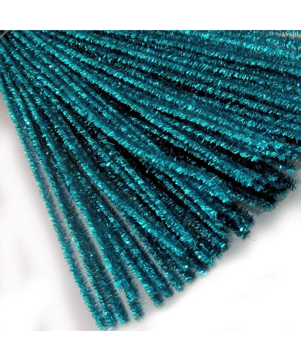 Chenille Sparkly Stems Pipe Cleaner 20-in (50-cm) 25-pc Ocean Blue $17.42 Craft Pipe Cleaners