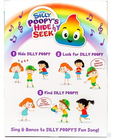 Silly Poopy's Hide & Seek - The Talking Singing Rainbow Poop Toy to Encourage Active Play Kids $37.84 Board Games