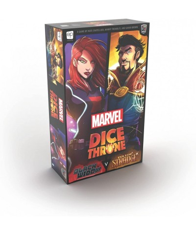 Marvel Dice Throne | 2 Hero Box Featuring Black Widow Doctor Strange | Standalone Competitive Dice Game | Officially-Licensed...