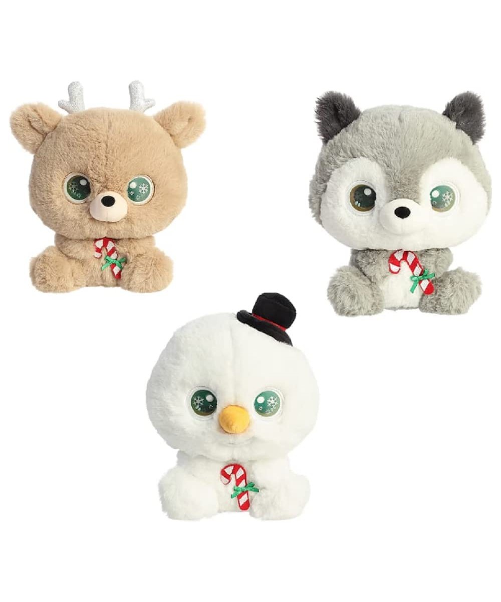 6 Inch Christmas Stuffed Animal Plush 3 Piece Bundle Snowman Husky Reindeer $52.24 Stuffed Animals & Teddy Bears