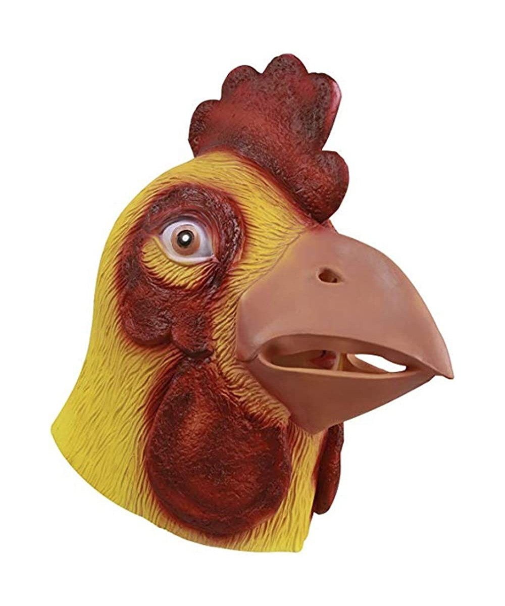 Halloween Novelty Chicken Head Mask Costume Party Rooster Head Mask Cosplay Props $17.86 Kids' Dress-Up Accessories