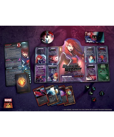 Marvel Dice Throne | 2 Hero Box Featuring Black Widow Doctor Strange | Standalone Competitive Dice Game | Officially-Licensed...