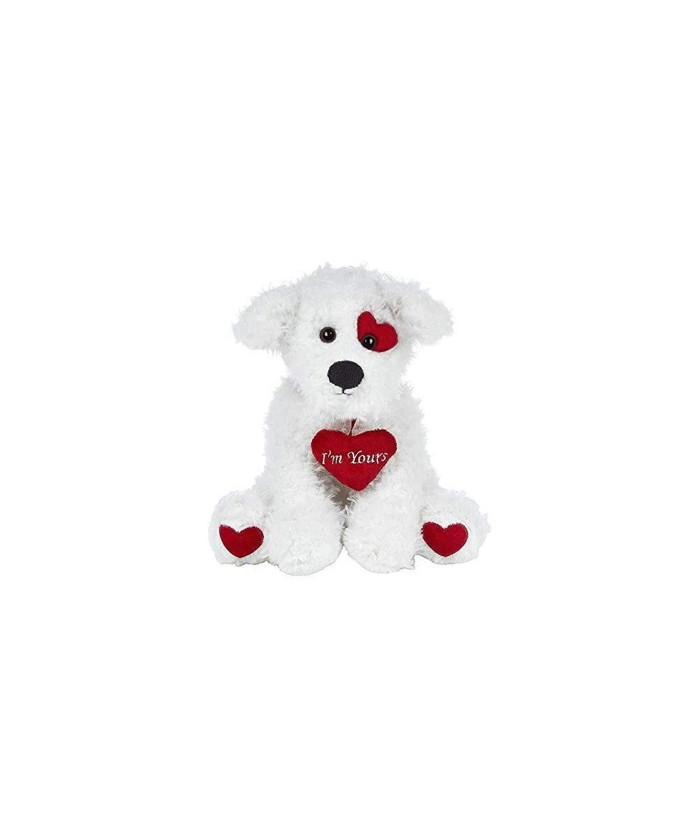 Bearington Smootchie Poochie White Plush Stuffed Animal Puppy Dog with Heart 10 inches $41.07 Stuffed Animals & Teddy Bears