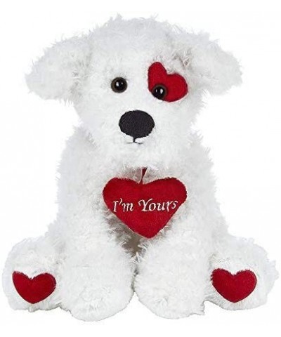 Bearington Smootchie Poochie White Plush Stuffed Animal Puppy Dog with Heart 10 inches $41.07 Stuffed Animals & Teddy Bears