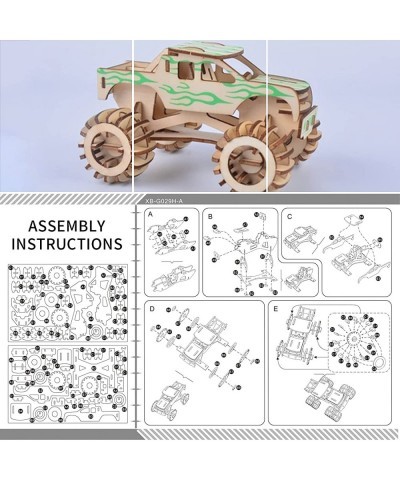 3D Wooden Puzzle Hot Rod Wooden Model Car Kit to Build - Very Detailed and Sturdy - 3D Wooden Puzzle - Mechanical $18.48 3-D ...