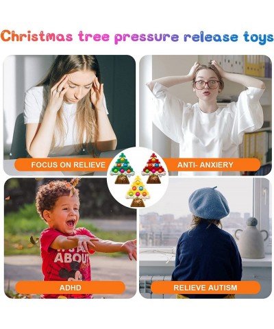 Fidget Toys Handheld Mini Popping Fidget Toy Sensory Push Pop Bubble Toys (3PCS-Christmas Tree) $13.77 Fidget Toys