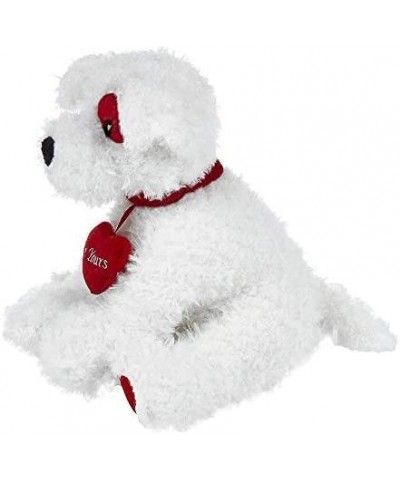 Bearington Smootchie Poochie White Plush Stuffed Animal Puppy Dog with Heart 10 inches $41.07 Stuffed Animals & Teddy Bears