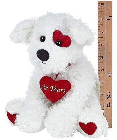 Bearington Smootchie Poochie White Plush Stuffed Animal Puppy Dog with Heart 10 inches $41.07 Stuffed Animals & Teddy Bears