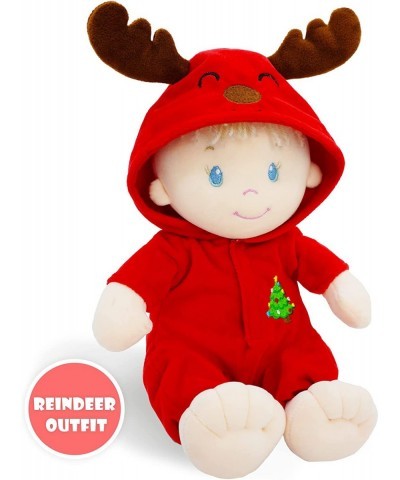 Reindeer Outfit for Sweet Dolly Soft Baby Doll Accessory - Interchangeable Christmas Themed Outfit $20.67 Dolls