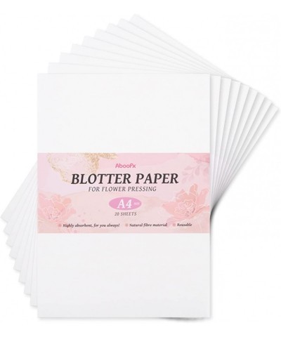 20 Sheets Blotting Paper for Flower Press Large A4 Highly Absorbent and Reusable Blotter Paper for Flower Press Herbarium Pap...