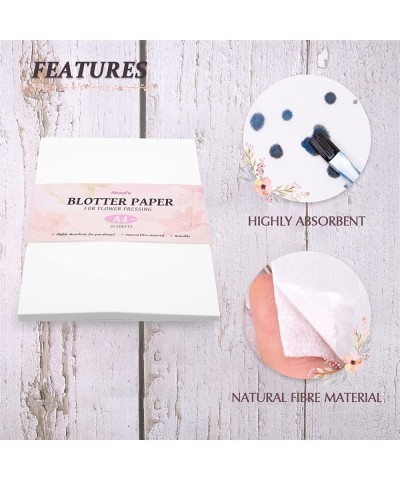 20 Sheets Blotting Paper for Flower Press Large A4 Highly Absorbent and Reusable Blotter Paper for Flower Press Herbarium Pap...