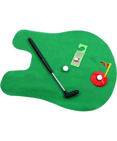 Toilet Golf Mini Golf Bathroom Toilet Toy Putting Golfing Game Indoor Practice Mini Golf Set Golf Training Accessory for Men ...