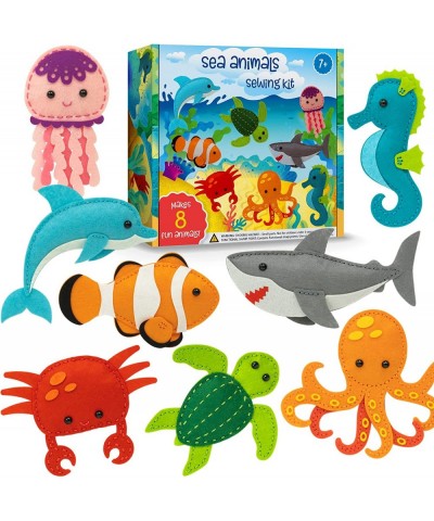 Sewing Kit for Kids Fun and Educational Sea Animal Craft Set for Boys and Girls Age 7-12 Sew Your Own Felt Animals Craft Kit ...