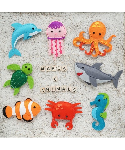 Sewing Kit for Kids Fun and Educational Sea Animal Craft Set for Boys and Girls Age 7-12 Sew Your Own Felt Animals Craft Kit ...