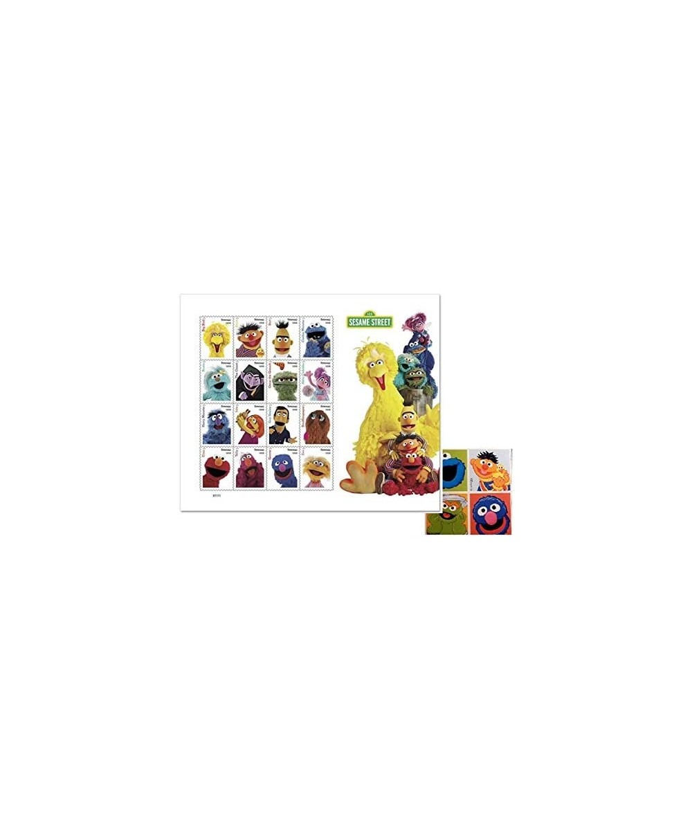 2019 Sesame Street Sheet of 16 Forever Stamps with Set of 4 Stickers Bundle (2 Items) $37.40 Collectibles Display & Storage