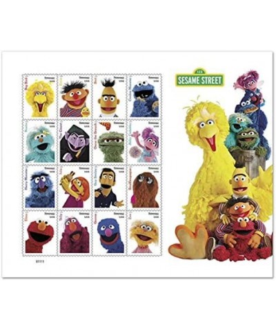 2019 Sesame Street Sheet of 16 Forever Stamps with Set of 4 Stickers Bundle (2 Items) $37.40 Collectibles Display & Storage