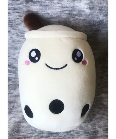 Variety Boba Milk Tea Plushie Pillow Comforting Stuffed Animal Toy Super Soft Snuggle Plush White Travel Companion (White Bob...