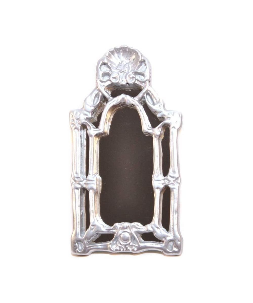 Dolls House Victorian Baroque Silver Wall Mirror Miniature 1:12 Accessory $22.93 Dollhouse Accessories