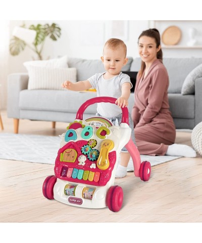 3 in 1 Baby Walker Sit to Stand Learning Walkers & Removable Play Panel Kids Early Activity Center with Lights & Sounds Music...