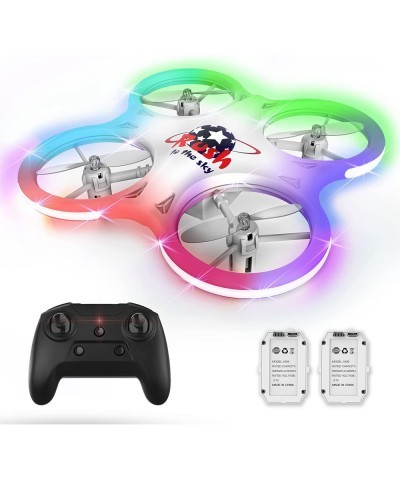 Mini Drone for Kids Small RC Quadcopter for Beginners with 3 Speed Adjustment Remote Control Drone with 2 Batteries for 4 LED...