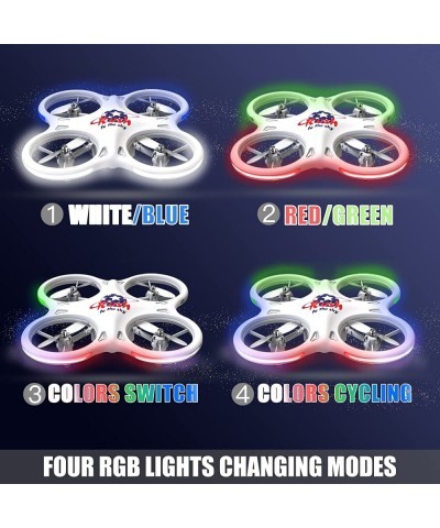 Mini Drone for Kids Small RC Quadcopter for Beginners with 3 Speed Adjustment Remote Control Drone with 2 Batteries for 4 LED...