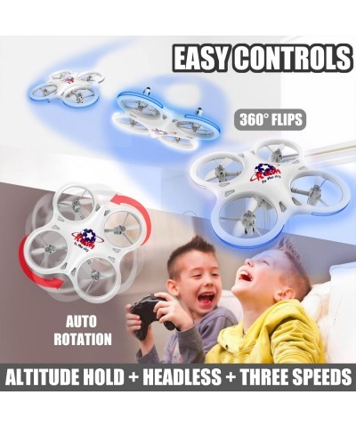 Mini Drone for Kids Small RC Quadcopter for Beginners with 3 Speed Adjustment Remote Control Drone with 2 Batteries for 4 LED...