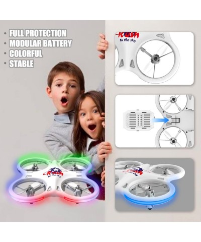 Mini Drone for Kids Small RC Quadcopter for Beginners with 3 Speed Adjustment Remote Control Drone with 2 Batteries for 4 LED...