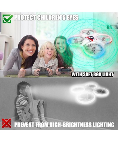 Mini Drone for Kids Small RC Quadcopter for Beginners with 3 Speed Adjustment Remote Control Drone with 2 Batteries for 4 LED...