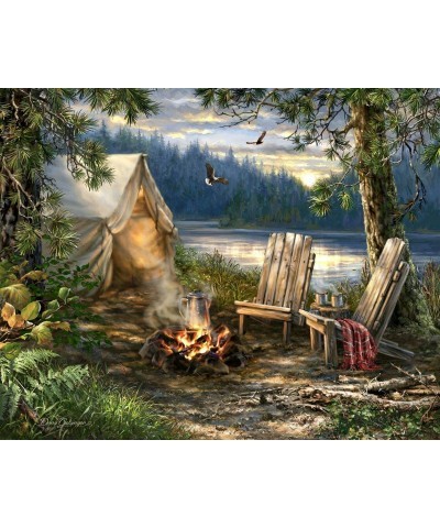 Springbok's 500 Piece Jigsaw Puzzle Evening at The Lake - Made in USA $29.40 Jigsaw Puzzles