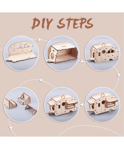 DIY Stem Kit Bird House Kit Camper Bird House Kit Wooden Birdhouses Set Grocery Store Design Educational DIY Carpentry Constr...