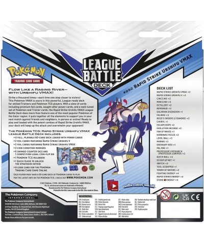 Pokemon TCG: Rapid Strike Urshifu VMAX Battle Deck $56.36 Card Games