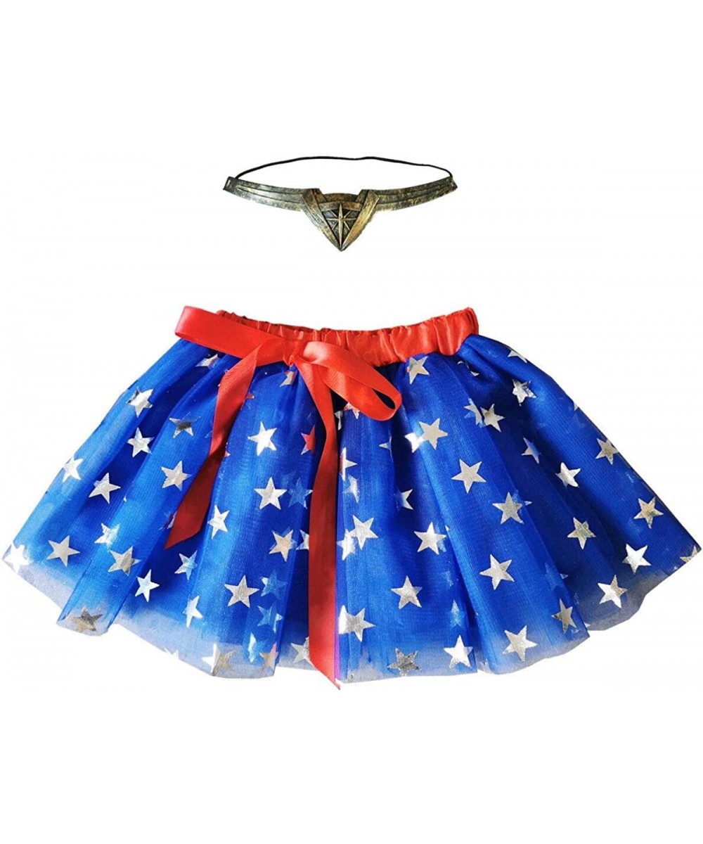 Girls Superhero Tutu Skirt with Wonder Headband Set Party Outfit 0-6T $21.11 Kids' Costumes